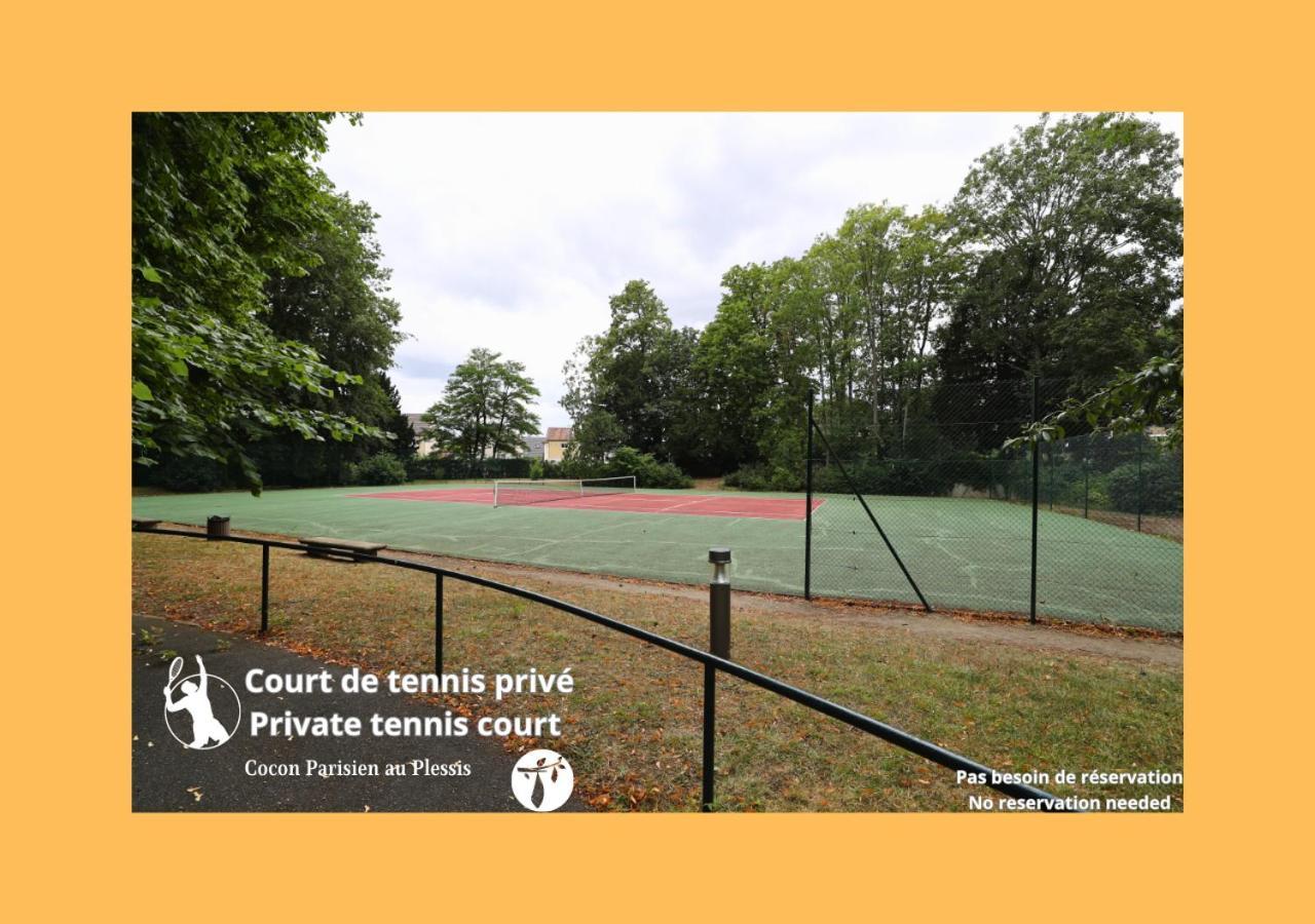 Cocon Parisien Au Plessis - Court De Tennis Prive Apartment Le Plessis-Bouchard Екстериор снимка